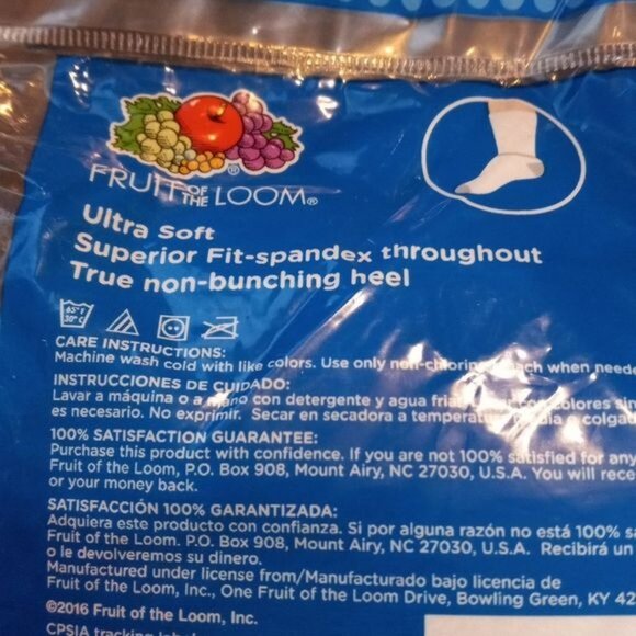 FOTL Size S 6-10.5 Crew Socks Girls 10 Pack White Assorted Colored Heels NEW - Picture 5 of 6